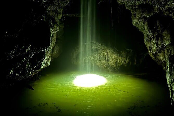 Night Time Charco Azul and Arenales Cave and Waterfall Adventure - Cuevas Arenales: A River Carved Gorge