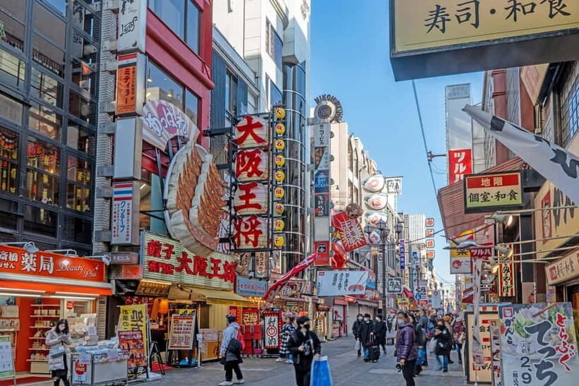 Osaka: Iconic Landmarks and Culinary Gems Private Tour - The Buzz of Dotonbori and Iconic Street Food