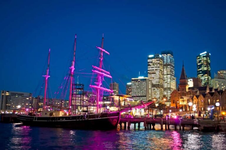 Sydney Harbour: Tall Ship Vivid Dinner Cruise - The Itinerary and Duration