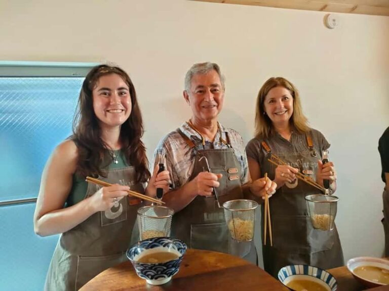 Tokyo: Ramen & Dumpling Cooking Class w/Chef/Vegan available - The Experience Environment & Group Dynamics