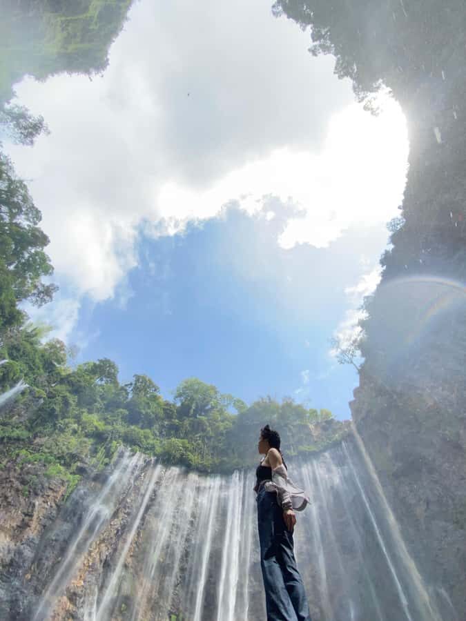 Tumpak Sewu waterfall:Seeing waterfall - Trekking to the Base of the Waterfall