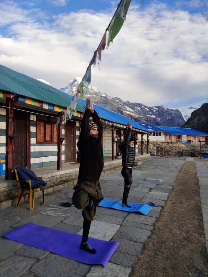 Yoga Trek in Himalaya  10 Days Annapurna Base Camp - The Experience of Combining Trekking and Yoga