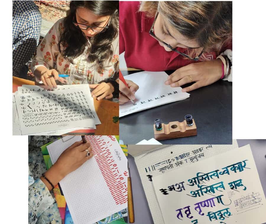 1.5 hrs ancient language Calligraphy Workshop in Mumbai - What to Expect from the Sanskrit Calligraphy Workshop
