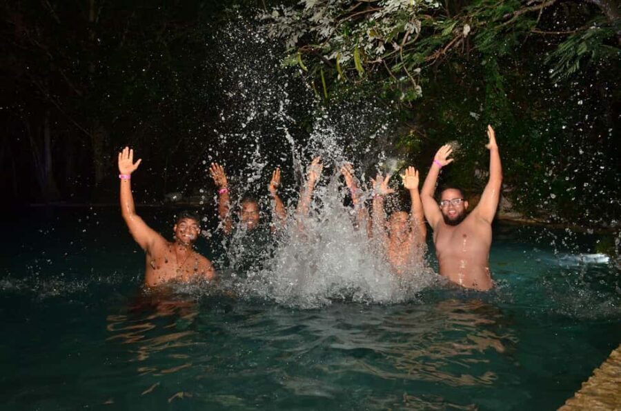 Adventure Park: Polaris at Night, Waterfall Pool Party, and Surf & Turf Dinner - The Magic of the Night Jungle