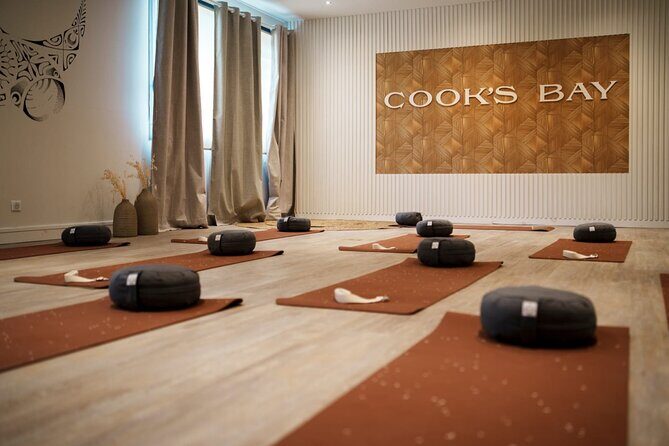Air-conditioned studio yoga class at Cooks Bay Hotel and Suites - Good To Know