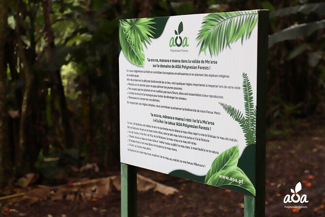AOA Polynesian Forests - Educational Forest and Tahitian Trail Game DE - Authentic Insights from Past Visitors