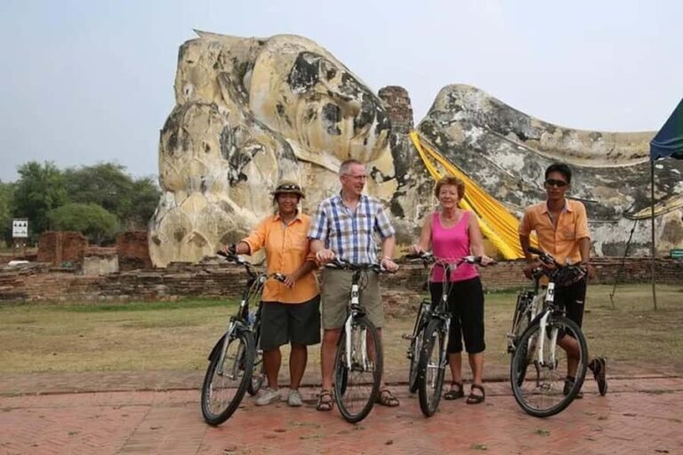Ayutthaya: Sunset Bike Tour and Scenic Boat Ride - The Experience on the Ground: What Travelers Have Said