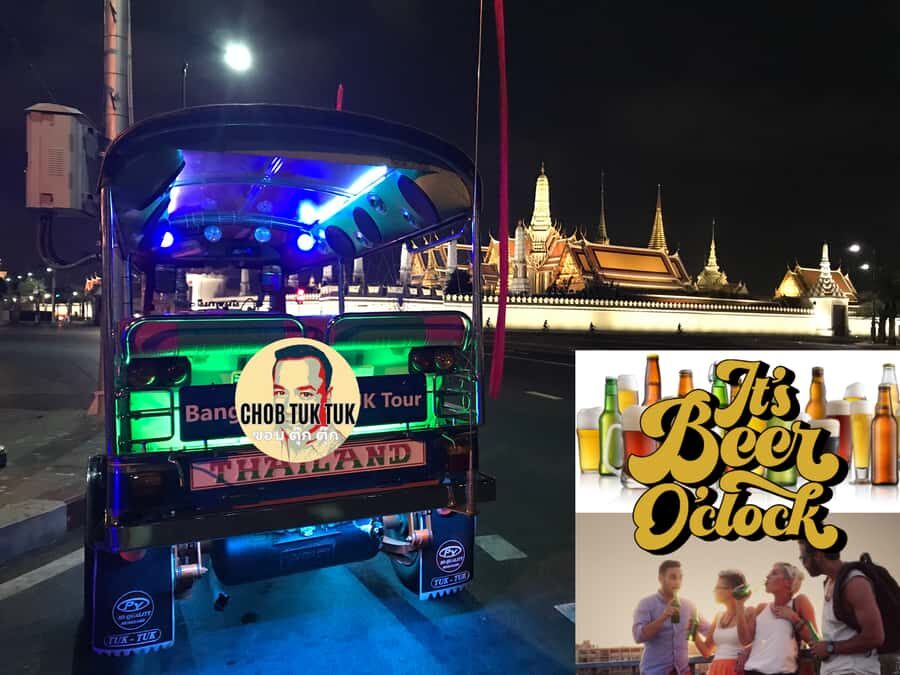 Bangkok: CHOB TUK TUK Local BEER and Food Tasting - The Sunset and Sky Park Experience