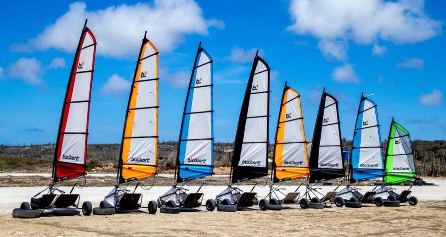 Blokart Landsailing on the shores of the Caribbean Bonaire - Transportation and Accessibility