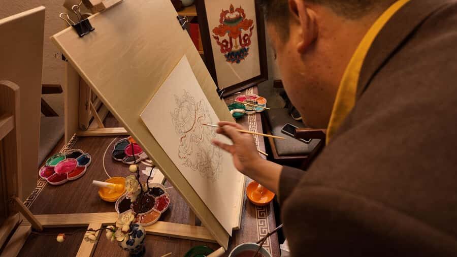 Chengdu: Thangka Painting Workshop with Coffee or Tea - Practical Details and Tips