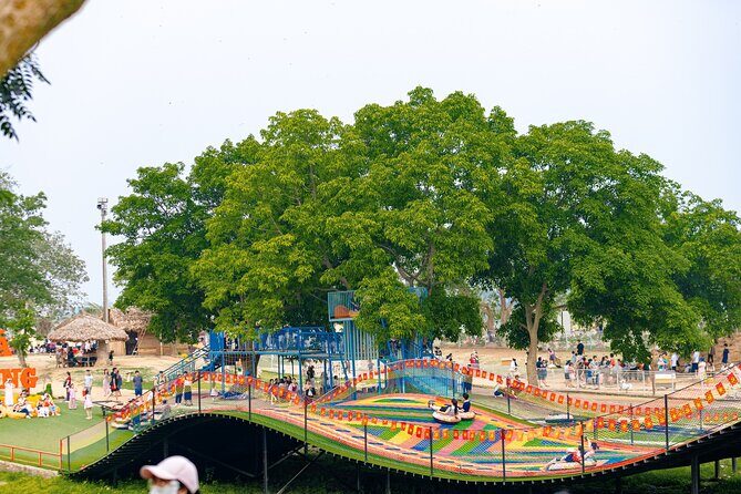 Colorful Rainbow Slide Experience - Evening Entertainment and Atmosphere