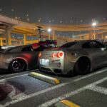 Daikoku Parking : going by this mini JDM - one customer only - Daikoku and Tatsumi Car Meet Places