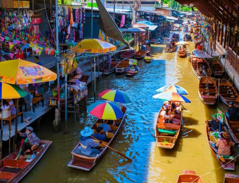 Damnoen Saduak Floating & Maeklong Train Market Private Tour - Detailed Breakdown of Each Stop