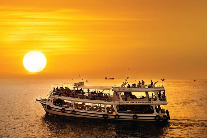 Enjoying Phu Quocs Sunset and Night Squid Fishing - A Light Dinner Under the Stars