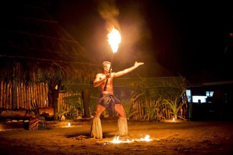 Fiji: Sunset River Cruise & Island Fire Dance Experience - Warm Welcome and Cultural Inductions