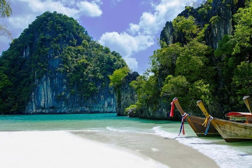 From Ao Nang Hong Island Longtail Cruise with Sunset Dinner - Exploring Hong Island: Snorkeling and Beach Relaxation