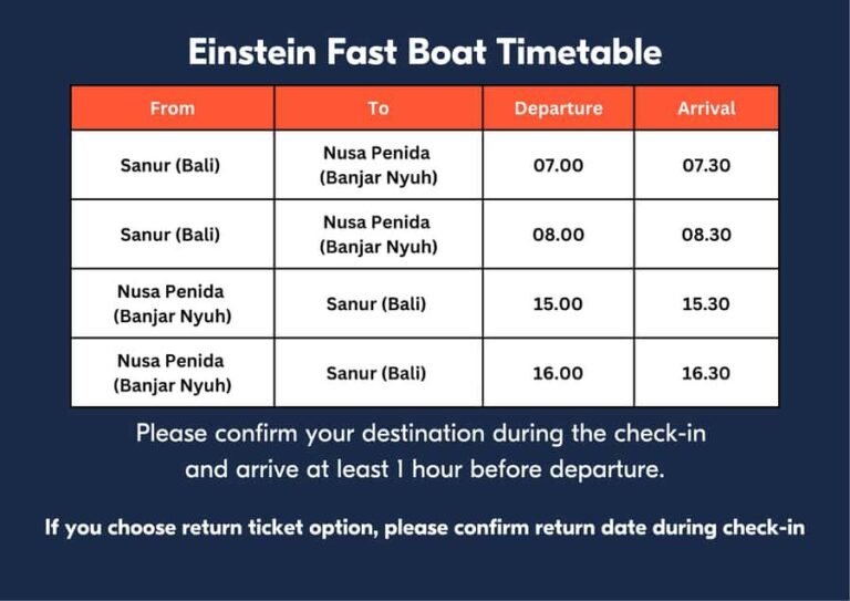 From Bali/Sanur: 1-Way Fast Boat Transfer to Nusa Penida - Frequently Asked Questions