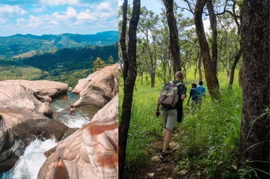 From Ella: Upper Diyaluma Infinity Pools Bath & Ravana Falls - Exploring the Diyaluma Infinity Pools