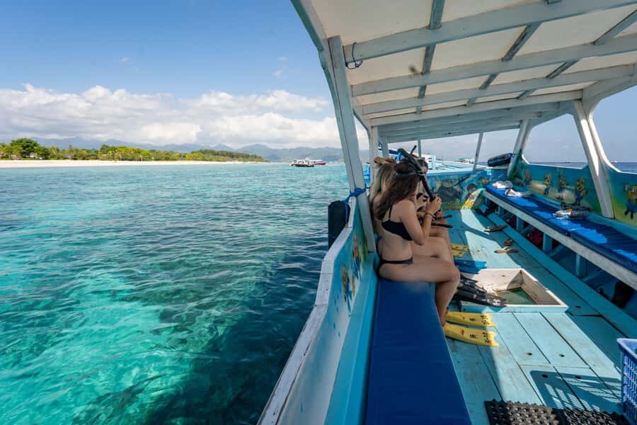 From Gili Trawangan: Small-Group Sunset Snorkeling Tour - The Boat Ride and Atmosphere