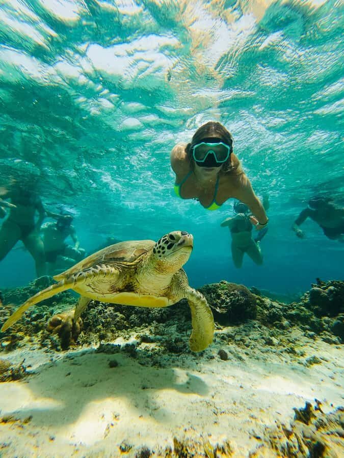 Gili Trawangan: Cycling Tour with Snorkeling and Viewpoint - The Itinerary in Detail