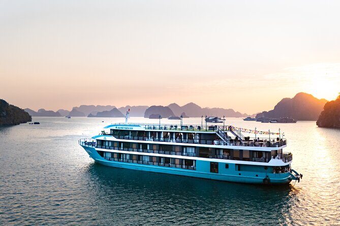 Ha Long  Lan Ha Bay Premium 5-Star Cruise 2D1N From Hanoi - Day 1: Scenic Cruising and Cave Exploration