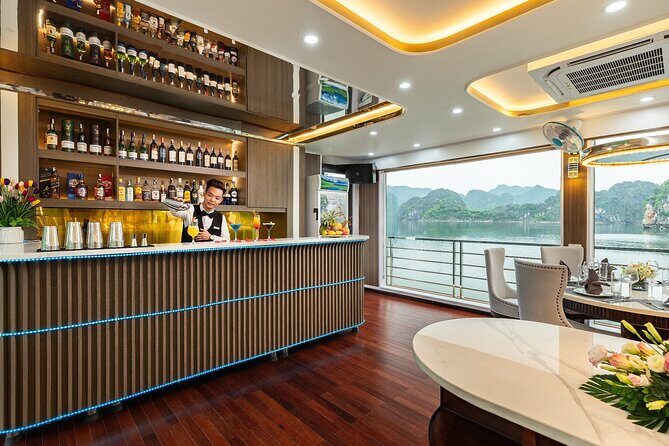 Halong Bay Hercules Premium Day Cruise with Cave, Island, Buffet - Activities and Included Features