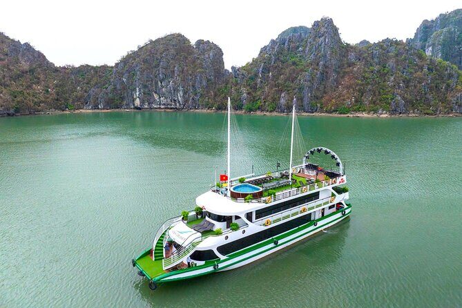 Hanoi to Halong Bay: 5-Star Scenic Cruise with Buffet Lunch - Transportation and Group Size