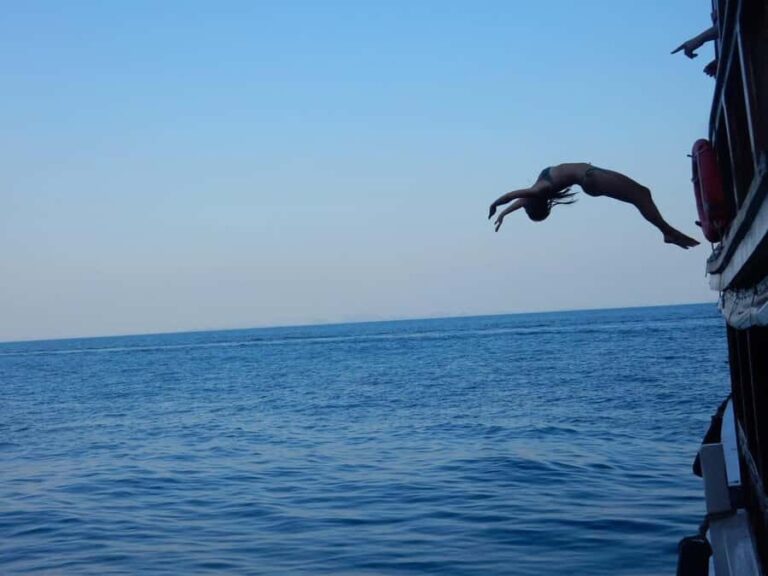 Krabi: Five Island Sunset Cruise by Big Double Decker Boat - The Food and Atmosphere