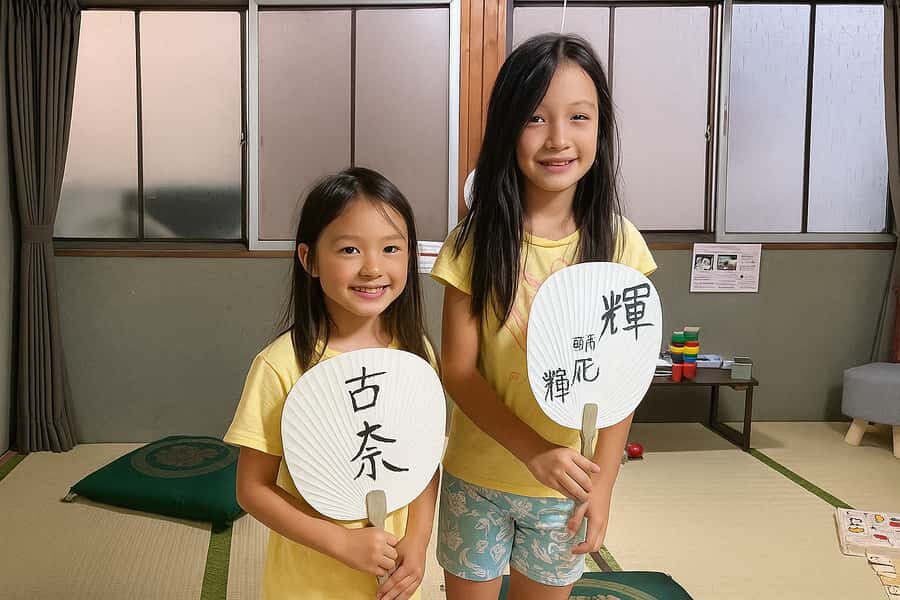 Kyoto : Calligraphy on a Washi hand Fan & Origami Fun - The Value in Detail