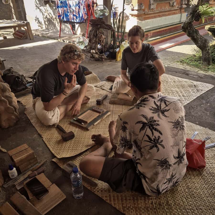 Mas Village Wood Carvings class with Local artist - The Details That Matter