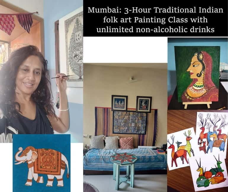 Mumbai: Painting Class with Unlimited Non-Alcoholic Drinks - Authentic Cultural Connection and Value