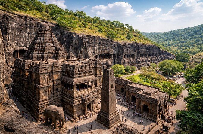 Mumbai to Ajanta and Ellora Day Tour by Flight - FAQs