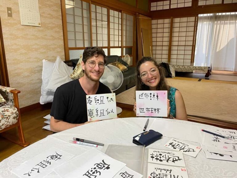 Nara: Write Your Own Name in Kanji (Japanese Calligraphy) - What Actually Happens During the Workshop?