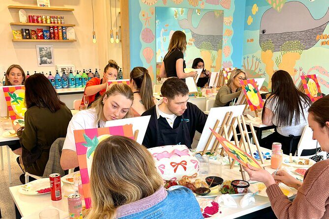 Paint and Sip in Torquay VIC - BYO food and drinks - The Social Aspect: Drinks, Music, and Conversation