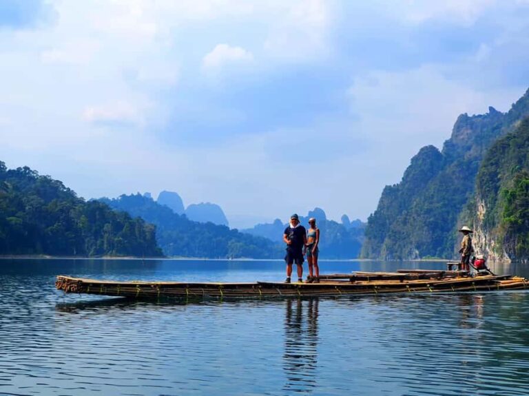 PRIVATE BOAT Cheow Lan Lake tour with Diamond Cave and Kayak - The Arrival at Cheow Lan Lake