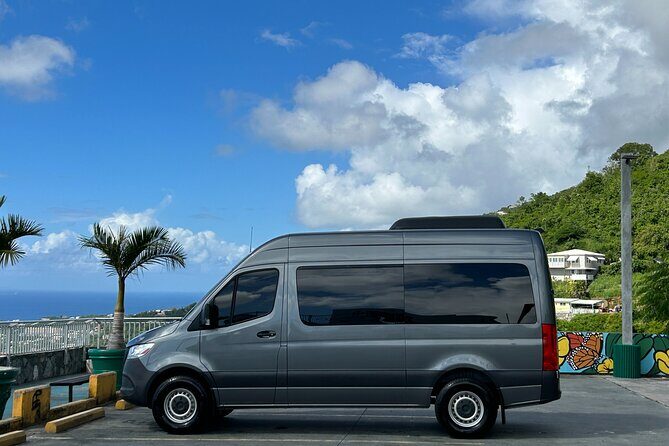 Private St. Thomas One Way Luxury Mercedes Van Limousine Service - The Vehicle and Onboard Experience