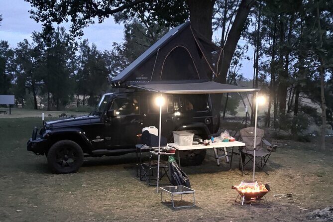 Private Waterfront Camping Sydney for 2 days - Day 1: Setting Up and Water Fun