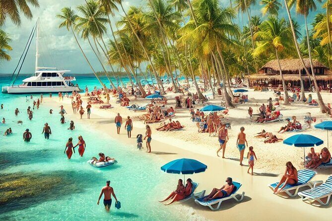 Punta Cana: Saona Island Catamaran Open Bar / Food Hotel Pickup - Food and Drinks