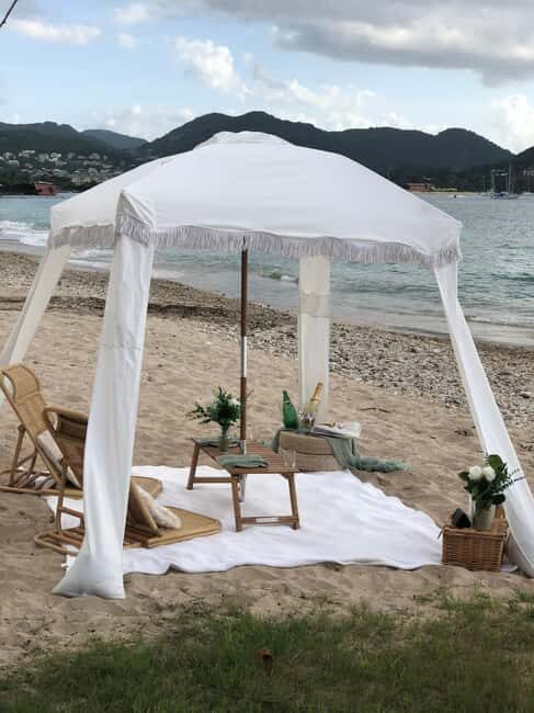 Saint Lucia: Sunset Soirée Beach Cabana Picnic - What to Expect During the Experience