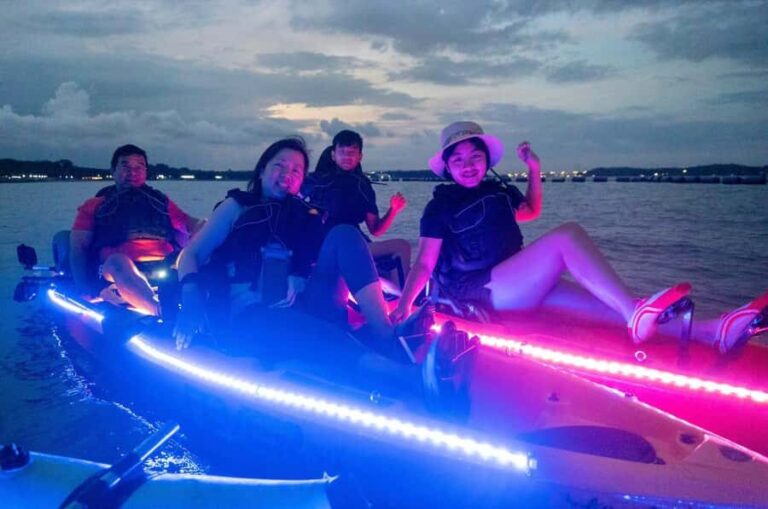 Singapore: Pasir Ris Park LED Night Kayak Tour with Mussels - Practical Details and What to Expect