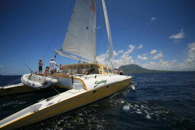 St. Kitts Full-Day Catamaran Cruise to Nevis - Lunch & Relaxation on Deck