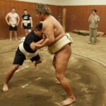 Sumo Training with Mawashi Wearing Photoshoot - Authenticity and Unique Aspects