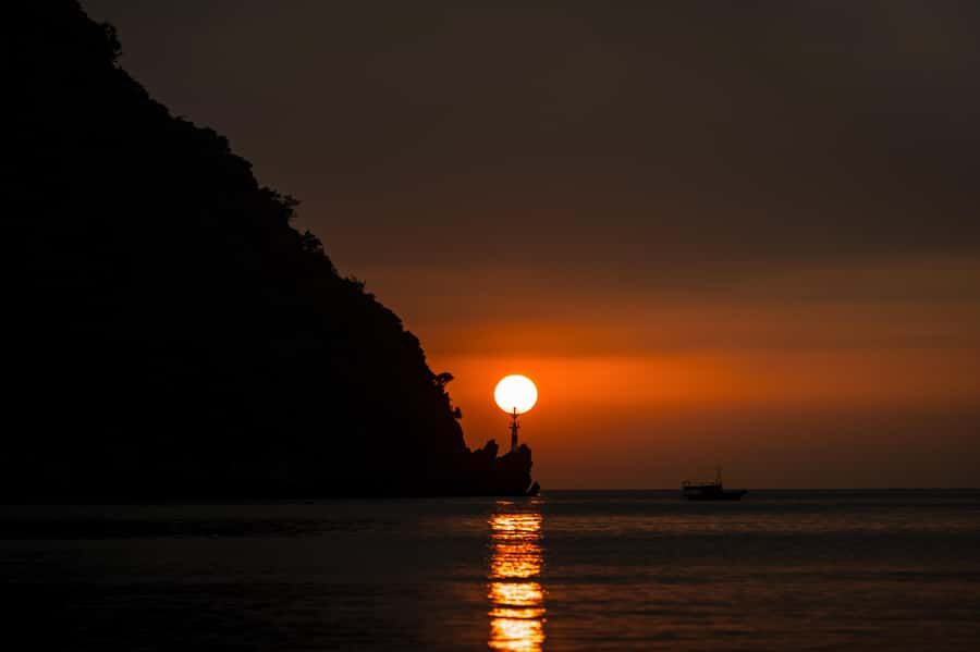 Sunset on Lan Ha Bay, a most beautiful Bay of the world - Kayaking through Tunnel Caves