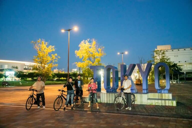 Tokyo Bay Area: Sunset Night View 3h E-bike Guided Tour - Landmarks with a New Perspective