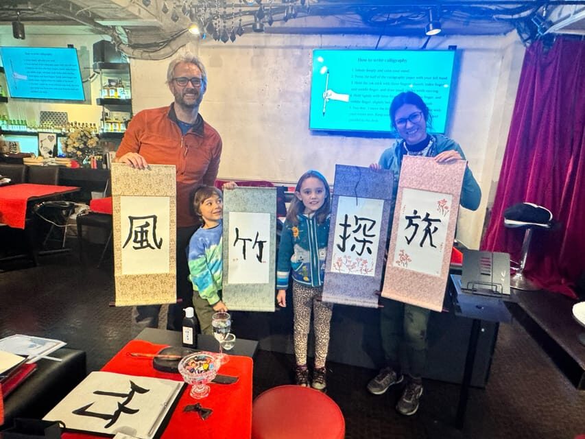 Tokyo: Calligraphy on Kanji Fan & Scroll with Drink - The Itinerary and Experience Breakdown