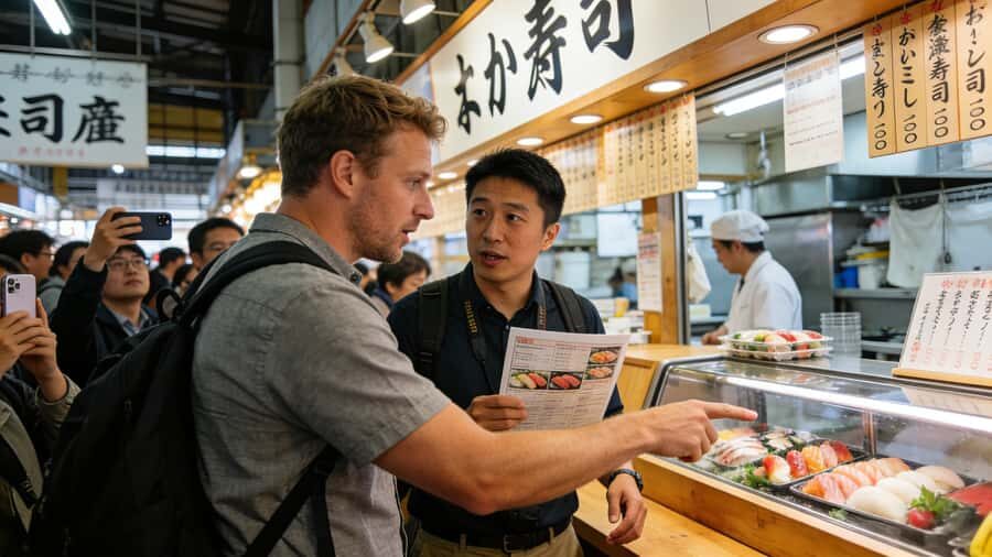 Tokyo City Walk Street Food & Cultural Exploration Tour - Exploring the Tsukiji Market