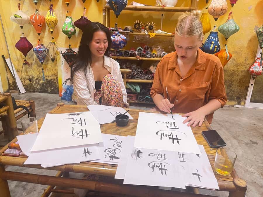 Traditional Painting on Bamboo script class - What to Expect During the Workshop