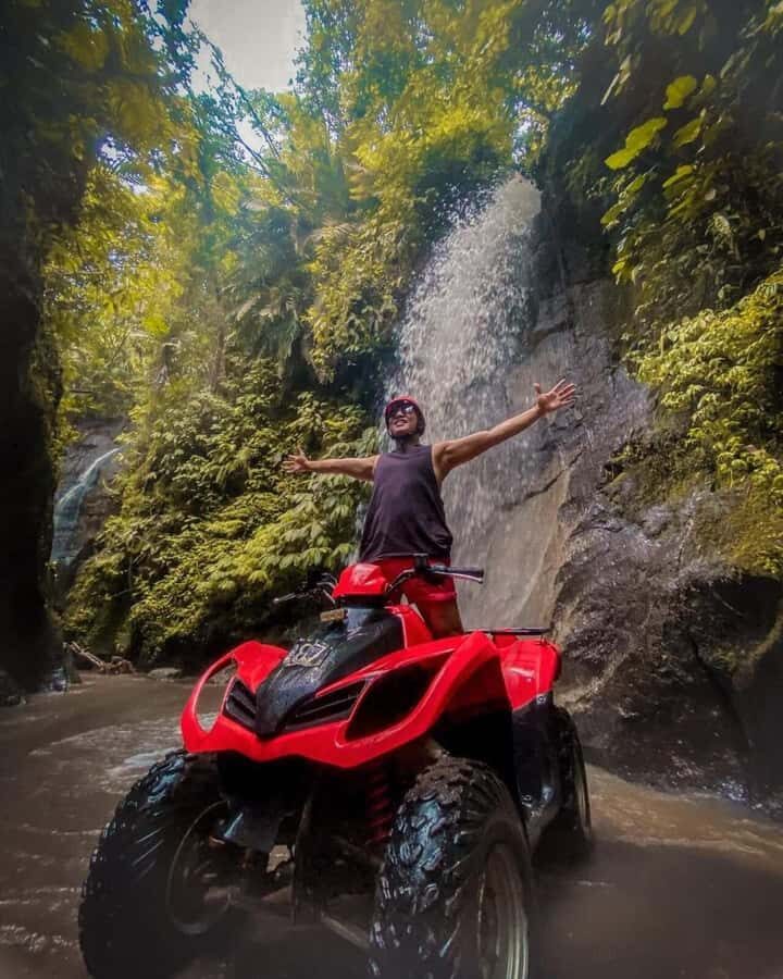 Ubud: Kuber single ATV Quad Adventure with Waterfall Track - The Scenic Highlights