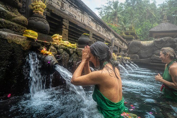 Ubud Tirta Empul Temple Blissful Cleansing - Scenic Stop at Rice Terraces for Lunch or Drinks  