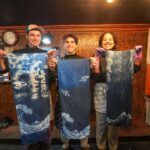 Ukiyo-e Indigo Dyeing Workshop at Mt. Fuji - The Dyeing Process